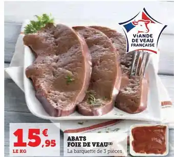 Hyper U Abats foie de veau offre