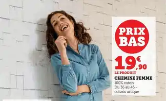 Hyper U Chemise femme offre
