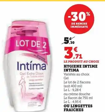 Hygiene intime intima