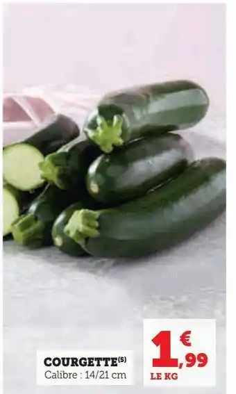 Hyper U Courgette offre