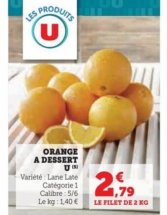 Hyper U Orange a dessert u offre