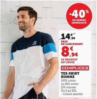 Hyper U Tee-shirt homme offre