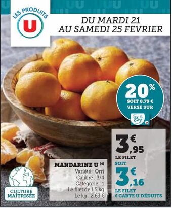 U Express Mandarine u offre