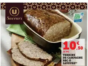 Hyper U Terrine de campagne bbc u saveurs offre