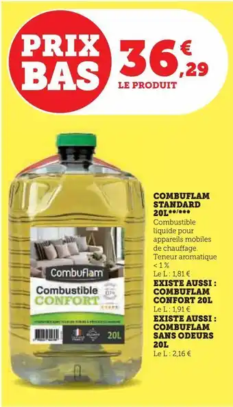 Hyper U Combuflam standard 20l offre