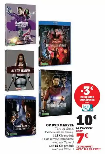 Hyper U Op dvd marvel offre