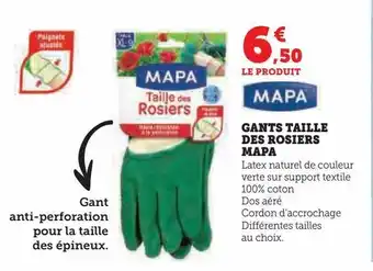 Gants taille des rosiers mapa