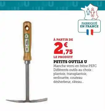 Petits outils u
