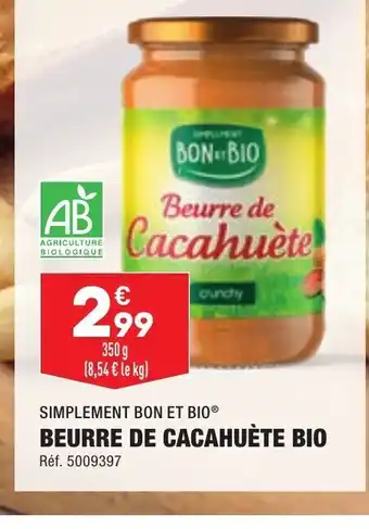 ALDI Beurre de cacahuete Bio offre