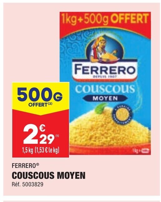 Promo Couscous Moyen chez ALDI