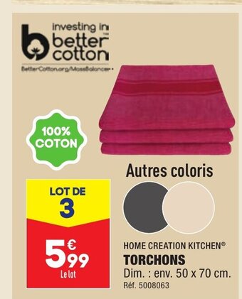 ALDI Torchons offre