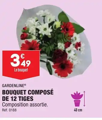 ALDI Bouquet Compose De 12 TIges offre