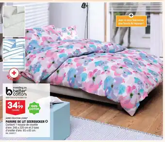 ALDI Parure De Lit Seersucker offre