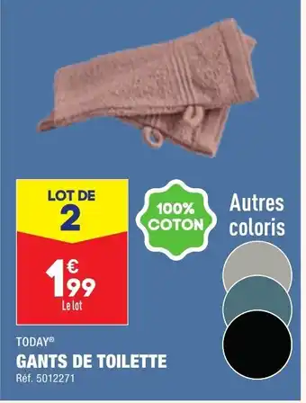 ALDI Gants De Toilette offre
