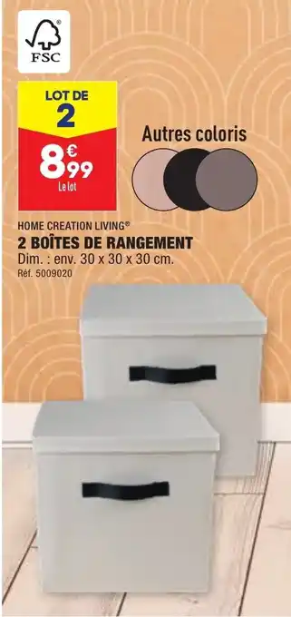 ALDI 2 Boites De Rangement offre