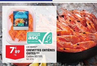 ALDI Crevettes Entieres Cuites offre