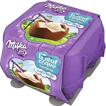 L’ŒUF COQUE CHOCOLAT AU LAIT FOURRÉ LAIT