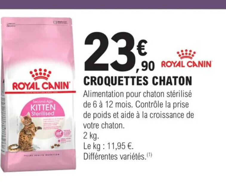 Promo Croquettes Chaton chez E.Leclerc