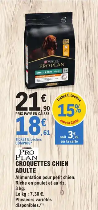 E.Leclerc Croquettes Chien Adulte offre