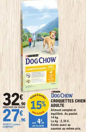 E.Leclerc Croquettes Chien Adulte offre