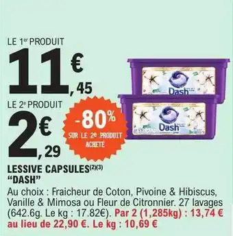 E.Leclerc Lessive capsules offre