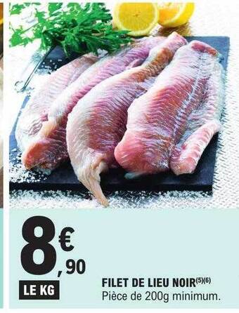 Filet de lieu noir