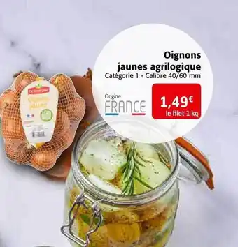 Colruyt Oignons jaunes agrilogique offre