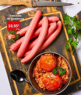 Colruyt Saucisses de strasbourg offre