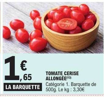 E.Leclerc Tomate cerise allongée offre