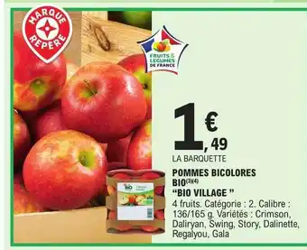 E.Leclerc Pommes bicolores bio offre