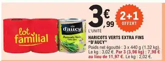 E.Leclerc Haricots verts extra fins offre