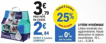 E.Leclerc Litière hygiénique offre