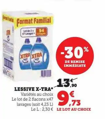 Hyper U Lessive x-tra offre