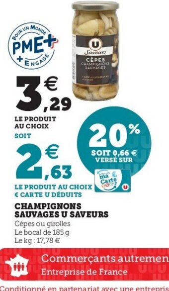 Champignons Sauvages U Saveurs