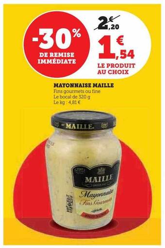 Hyper U Mayonnaise maille offre