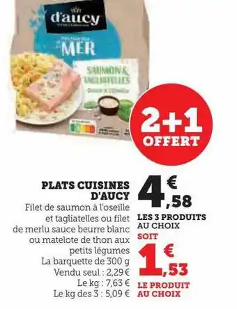 Hyper U Plats cuisinés d'aucy offre