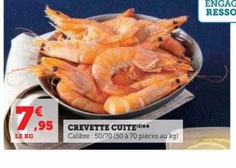Hyper U Crevette cuite offre