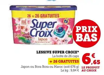 Super U Lessive Super Croix offre