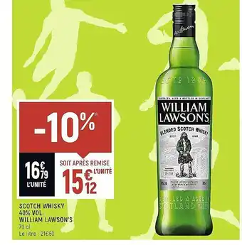 Scotch whisky 40% vol. william lawson's