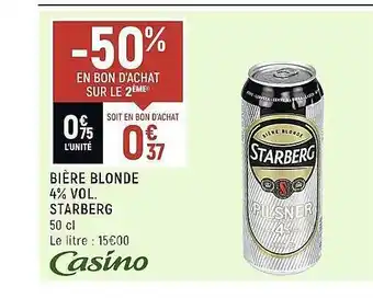 Spar Bière blonde 4% vol. starberg offre