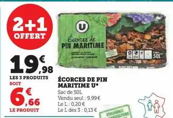 Écorces de pin maritime u