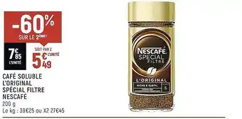 Café soluble l'original spécial filtre nescafé