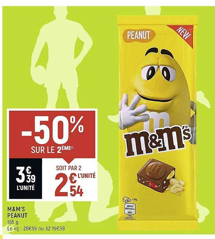 Promo M&m's peanut chez Spar