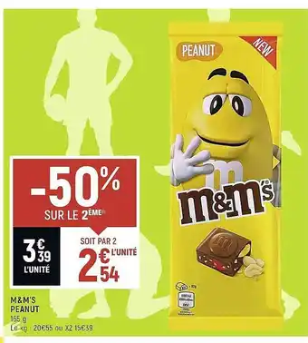 Spar M&m's peanut offre