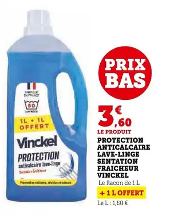 Super U Protection Anticalcaire Lave-Linge Sentation Fraicheur Vinckel offre