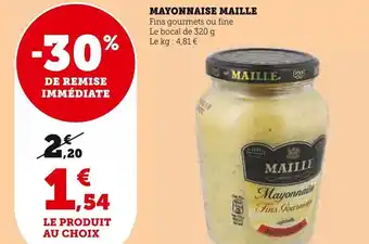 Super U Mayonnaise Maille offre