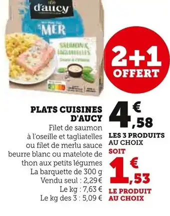 Super U Plats Cuisines D'Aucy offre