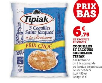 Coquilles St Jacques Surgelees Tipiak