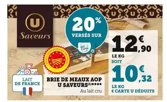 Brie De Meaux Aop U Saveurs