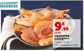 Super U Crevette Cuite offre